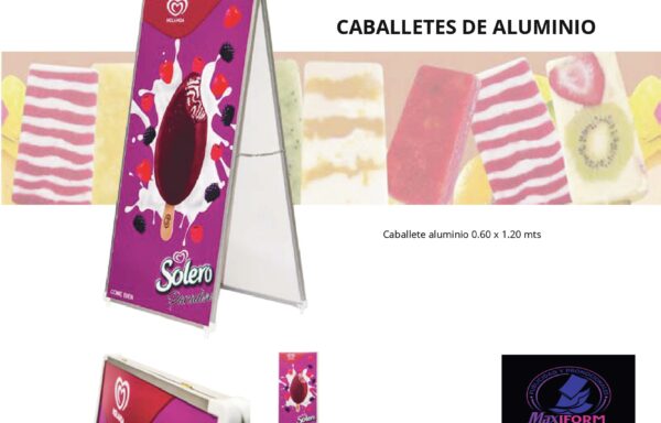 caballete de aluminio