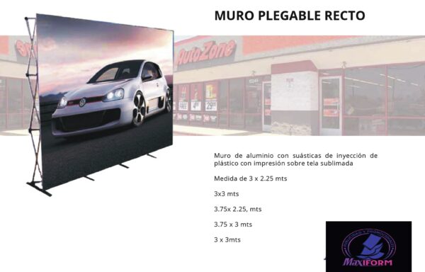 muro pegable recto